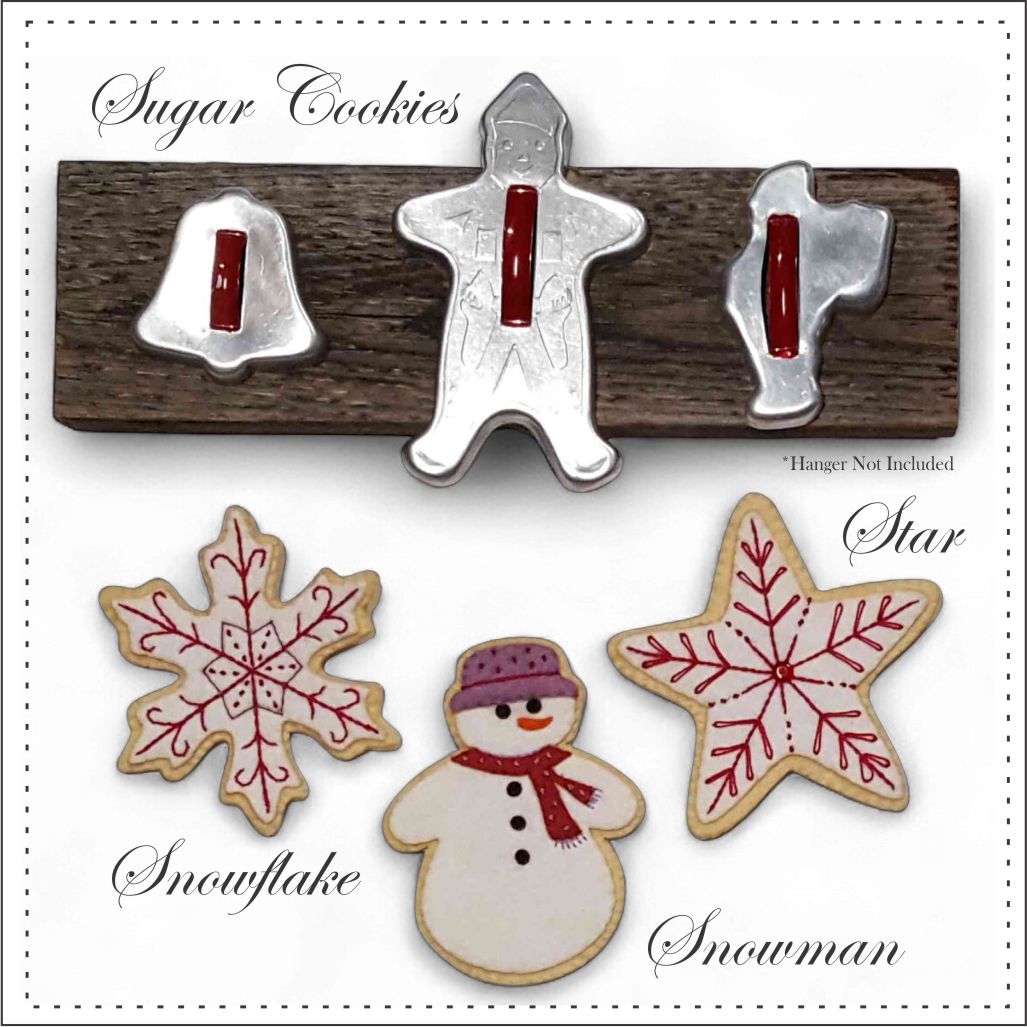3 Sugar Cookies Hand Embroidery Stitch Kit by Artsi2