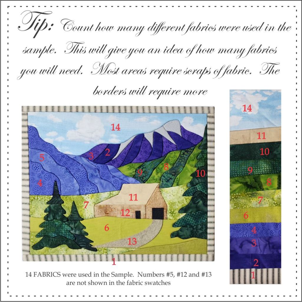 Mountains and Meadows Easy Quilt by Artsi2 13.5"X11"
