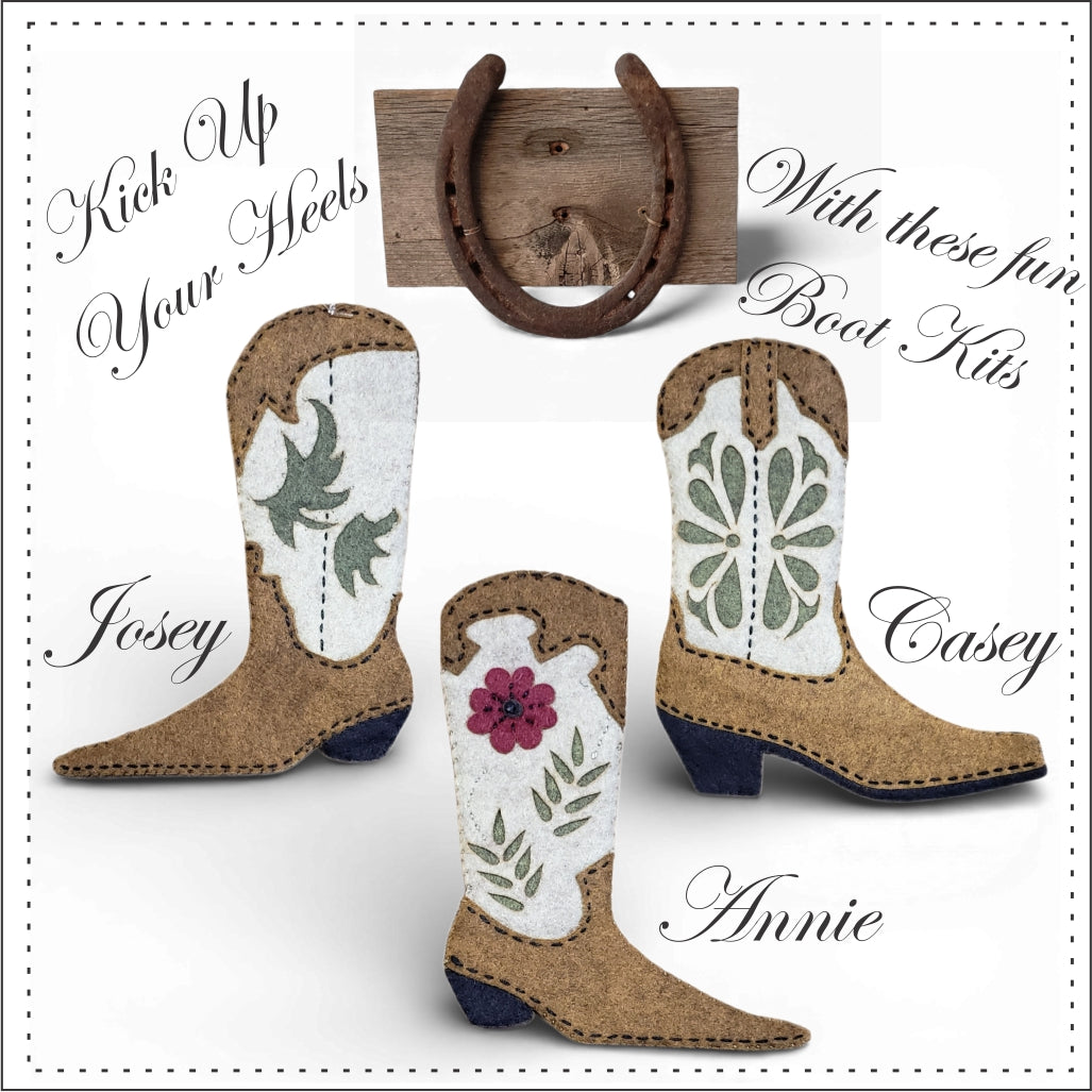 Cowboy Boot Hand Embroidery Stitch Kit for Beginners by Artsi2