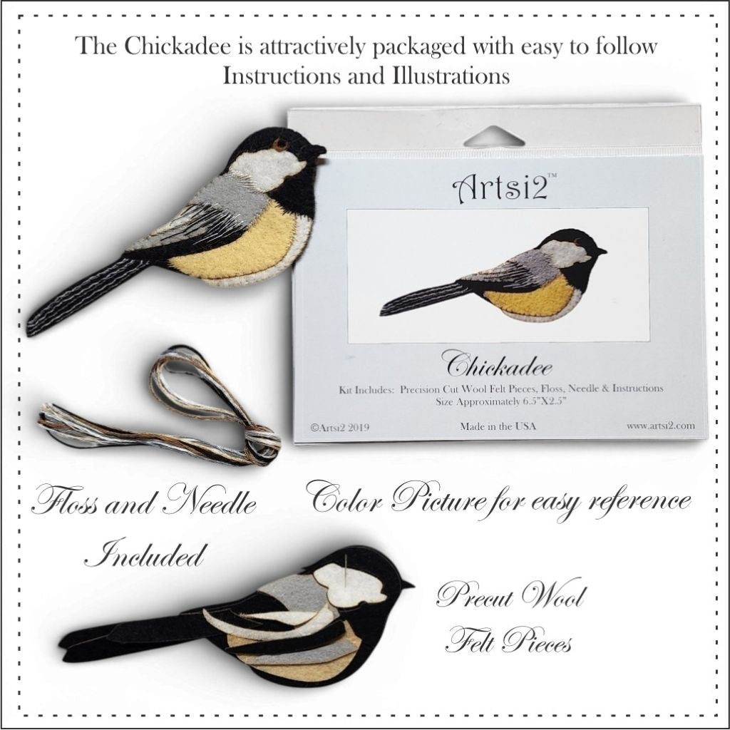 Birds of a Feather Value Pack With Cardinal, Blue Jay & Chickadee by Artsi2