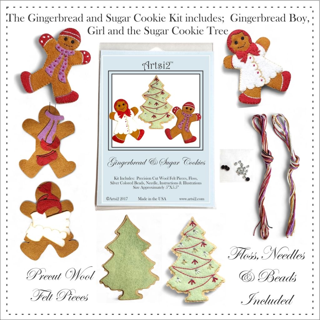 Gingerbread and Sugar Cookies Set of 3 by Artsi2