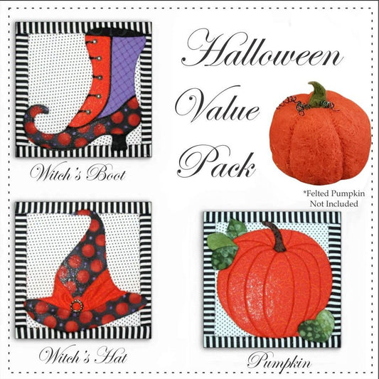 Fun Halloween Quilt Kits Value Pack No Sewing Required by Artsi2