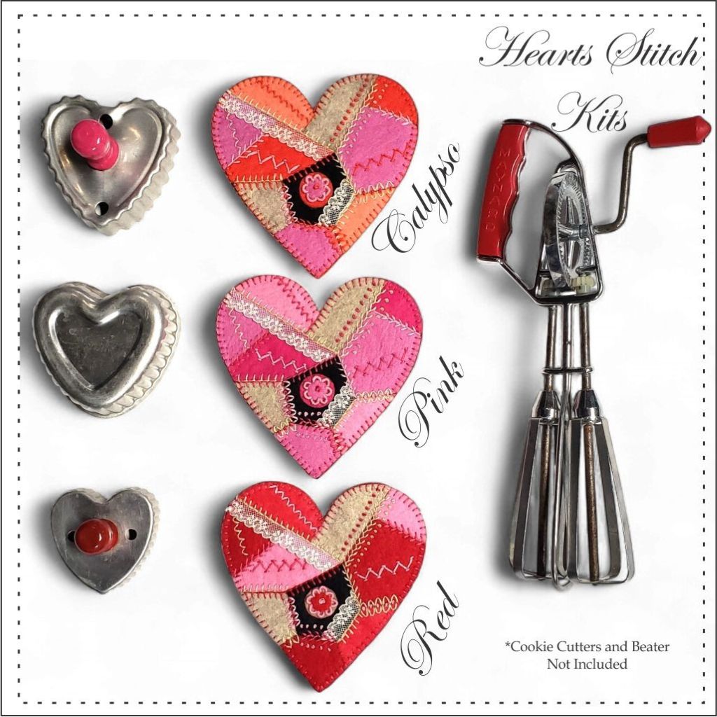 Valentine's Day Heart Embroidery Kits for Beginners by Artsi2
