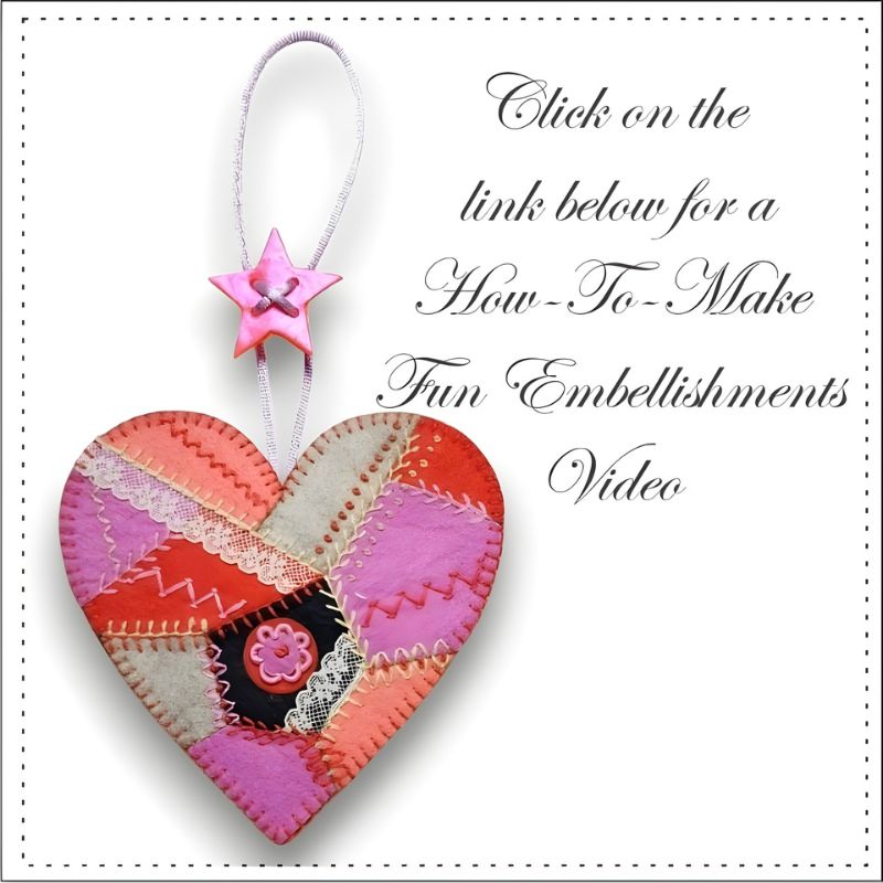 Valentine's Day Heart Embroidery Kits for Beginners by Artsi2 - Value Pack
