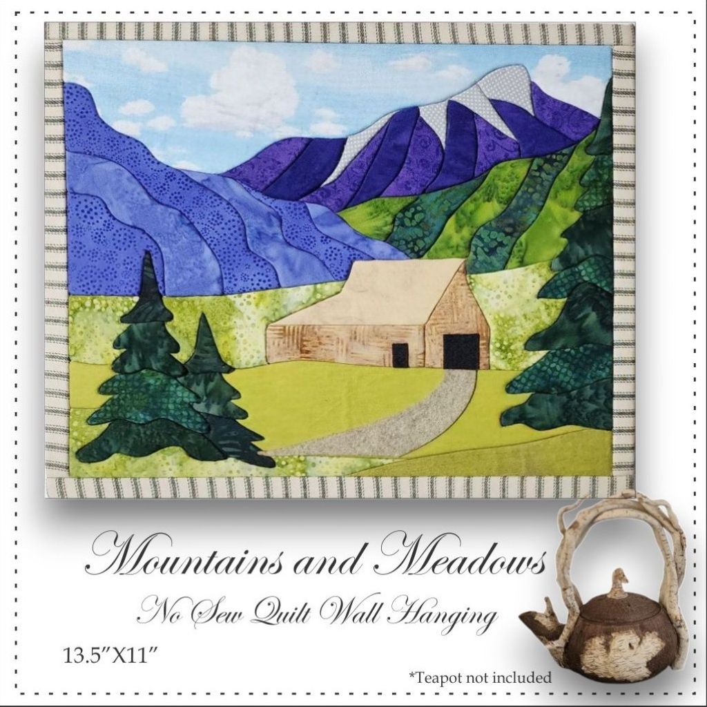 Mountains and Meadows Easy Quilt by Artsi2 13.5"X11"