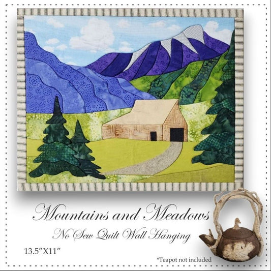 Mountains and Meadows Easy Quilt by Artsi2 13.5"X11"