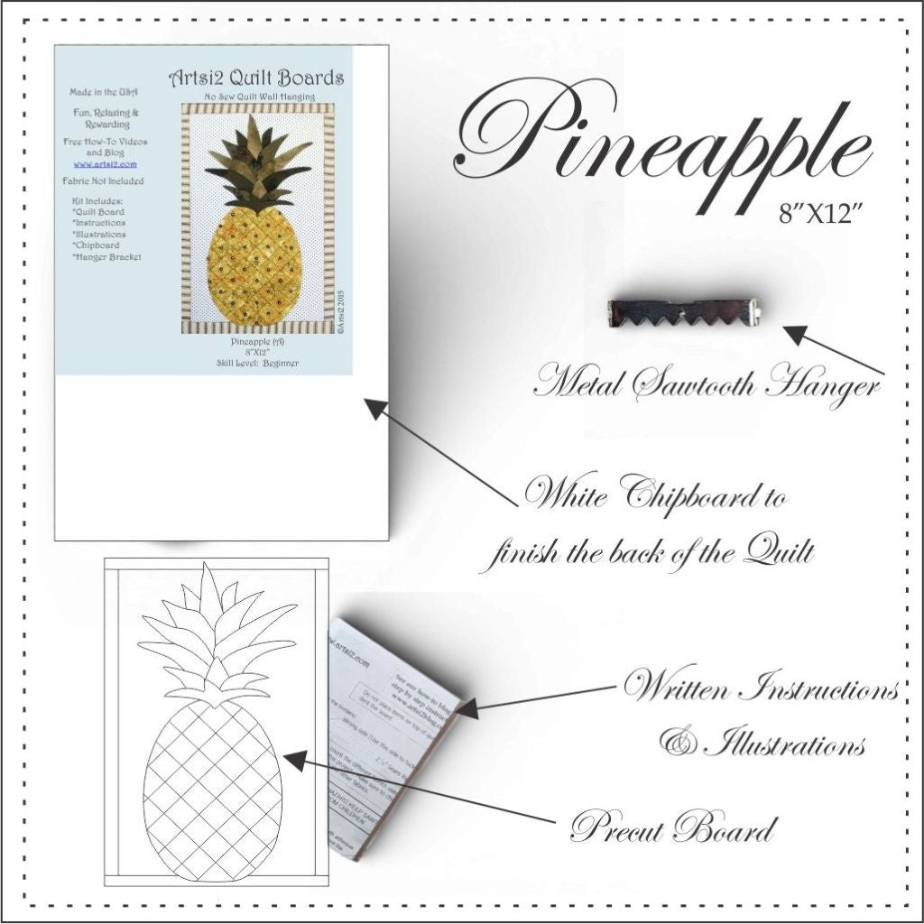 Pineapple Easy No Sew Quilt by Artsi2
