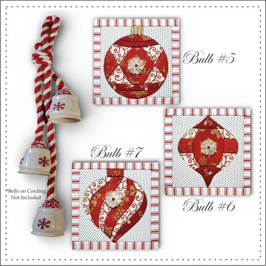 Christmas Bulbs DIY No Sew Quilt Kit by Artsi2