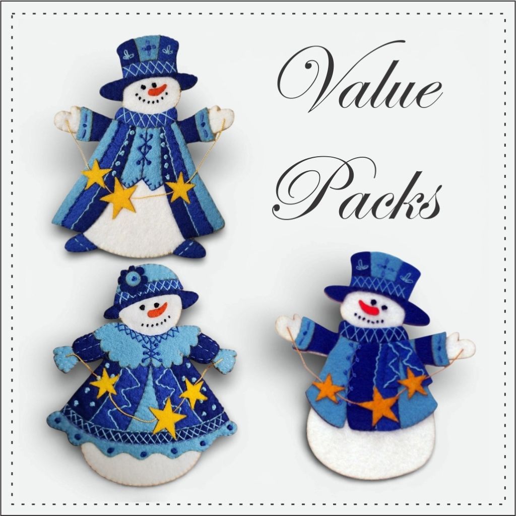 Adorable Snowmen and Snow Woman Value Pack