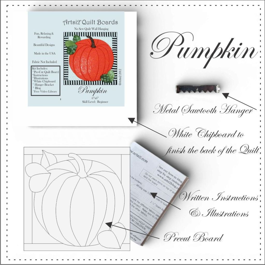 Easy Halloween DIY Quilt Kits for Beginners No Sew Quilts by Artsi2
